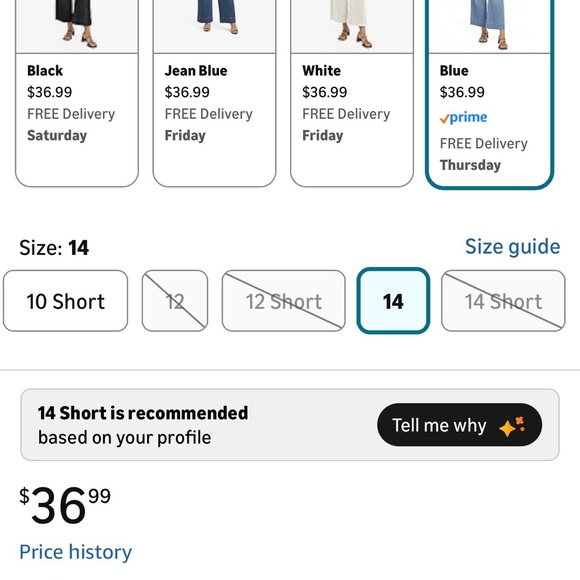 Women's Blue Flare Jeans - Picture 10 of 13